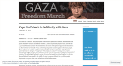 Desktop Screenshot of gazafreedommarch.wordpress.com