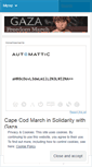Mobile Screenshot of gazafreedommarch.wordpress.com