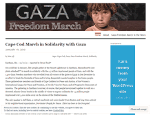 Tablet Screenshot of gazafreedommarch.wordpress.com