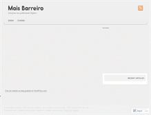 Tablet Screenshot of maisbarreiro.wordpress.com