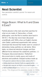 Mobile Screenshot of nextscientist.wordpress.com