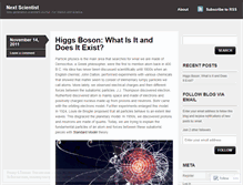 Tablet Screenshot of nextscientist.wordpress.com