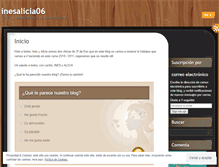Tablet Screenshot of inesalicia06.wordpress.com