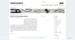Desktop Screenshot of hackcounter.wordpress.com