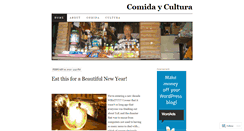 Desktop Screenshot of comidaycultura.wordpress.com