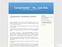 Tablet Screenshot of justoneconspiracy.wordpress.com