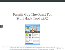 Tablet Screenshot of familyguythequestforstuffcheat.wordpress.com