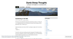 Desktop Screenshot of dumbsheep.wordpress.com