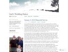 Tablet Screenshot of gailsweddingdance.wordpress.com