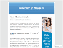 Tablet Screenshot of buddhisminmongolia.wordpress.com