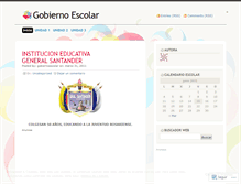 Tablet Screenshot of gobiernoescolar.wordpress.com