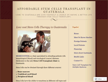 Tablet Screenshot of affordablestemcelltransplant.wordpress.com