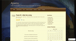 Desktop Screenshot of berryapercu.wordpress.com