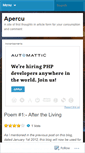 Mobile Screenshot of berryapercu.wordpress.com
