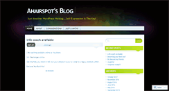 Desktop Screenshot of ahairspot.wordpress.com