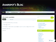 Tablet Screenshot of ahairspot.wordpress.com
