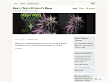 Tablet Screenshot of detroitgreentrees.wordpress.com