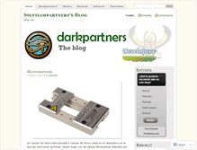 Tablet Screenshot of darkpartners.wordpress.com