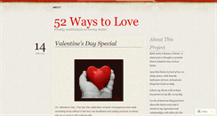 Desktop Screenshot of 52waystolove.wordpress.com