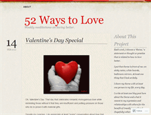 Tablet Screenshot of 52waystolove.wordpress.com