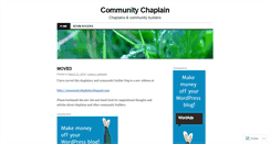 Desktop Screenshot of communitychaplain.wordpress.com