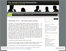 Tablet Screenshot of journalofsocialawkwardness.wordpress.com