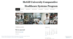 Desktop Screenshot of mcgillpublichealthexchange.wordpress.com