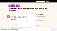 Desktop Screenshot of mandaab.wordpress.com