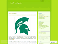 Tablet Screenshot of mylifeasaspartan.wordpress.com