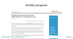 Desktop Screenshot of kratkyprogram.wordpress.com