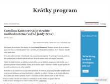 Tablet Screenshot of kratkyprogram.wordpress.com