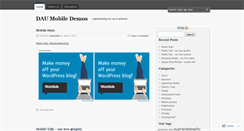 Desktop Screenshot of daumobiledemos.wordpress.com