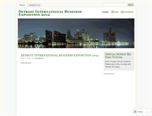 Tablet Screenshot of detroitbizexpo11.wordpress.com