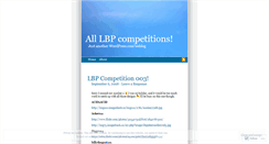 Desktop Screenshot of lbpcomps.wordpress.com