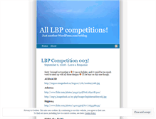 Tablet Screenshot of lbpcomps.wordpress.com