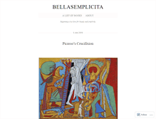 Tablet Screenshot of bellasemplicita.wordpress.com