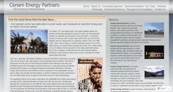 Desktop Screenshot of cenamenergypartners.wordpress.com