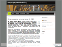 Tablet Screenshot of hernanyaguana.wordpress.com