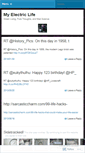 Mobile Screenshot of myelectriclife.wordpress.com