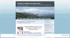 Desktop Screenshot of landscapeofaesthetics.wordpress.com