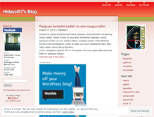Tablet Screenshot of hidayat07.wordpress.com
