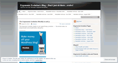 Desktop Screenshot of ergoguy.wordpress.com