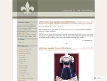 Tablet Screenshot of carouselofcrowns.wordpress.com