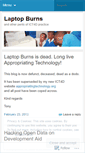 Mobile Screenshot of laptopburns.wordpress.com