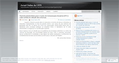 Desktop Screenshot of jornalonlineufpi.wordpress.com