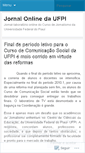 Mobile Screenshot of jornalonlineufpi.wordpress.com