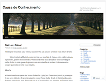 Tablet Screenshot of causadoconhecimento.wordpress.com