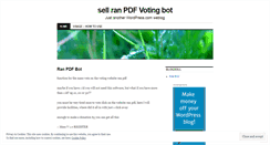 Desktop Screenshot of pdfbot.wordpress.com