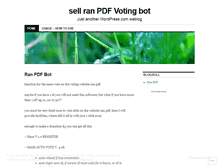 Tablet Screenshot of pdfbot.wordpress.com