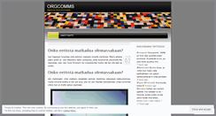 Desktop Screenshot of orgcomms.wordpress.com